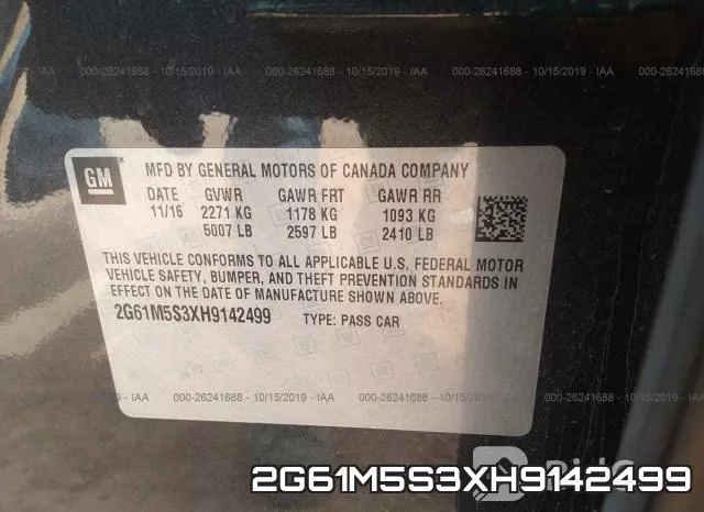 2G61M5S3XH9142499 фото 10
