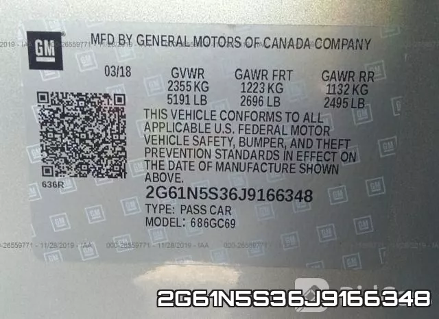 2G61N5S36J9166348 фото 10
