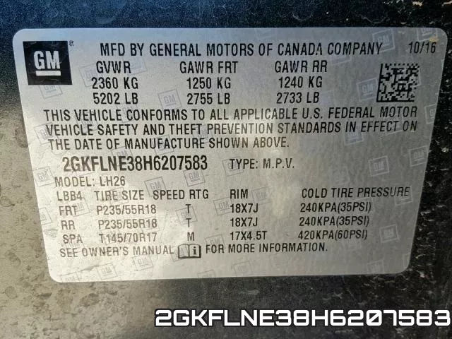 2GKFLNE38H6207583 фото 2