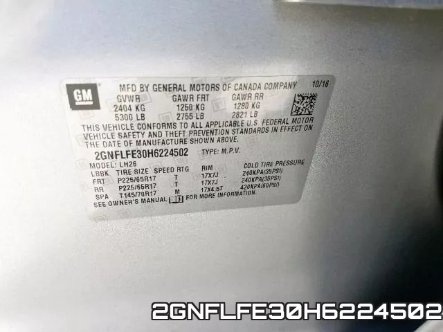2GNFLFE30H6224502 фото 2