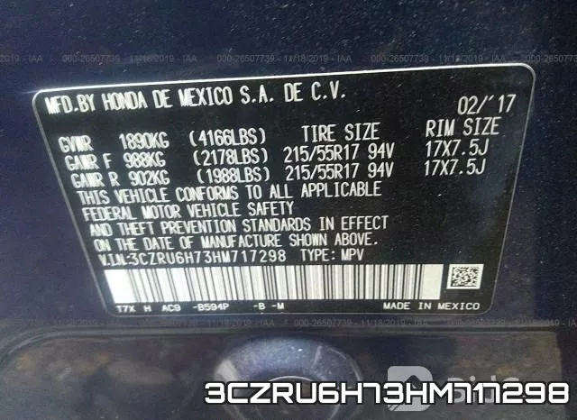 3CZRU6H73HM717298 фото 10