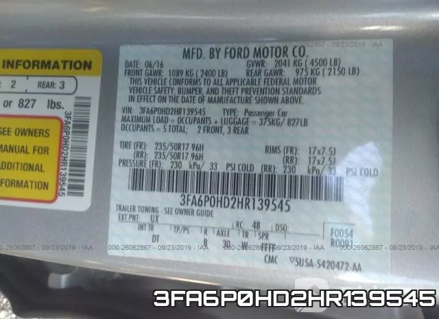 3FA6P0HD2HR139545 фото 10