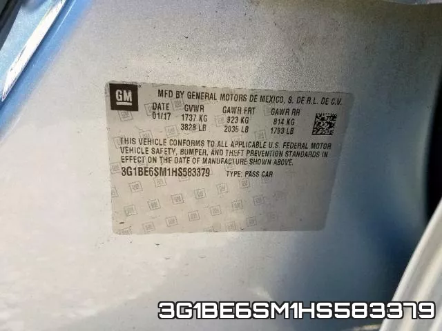 3G1BE6SM1HS583379 фото 2