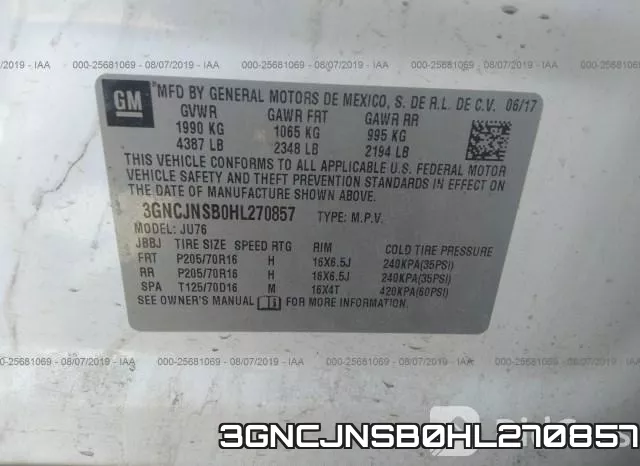 3GNCJNSB0HL270857 фото 10