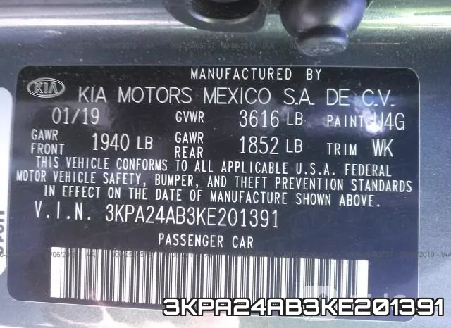3KPA24AB3KE201391 фото 10