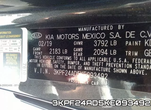 3KPF24AD5KE093492 фото 9