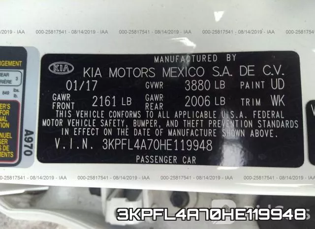 3KPFL4A70HE119948 фото 10