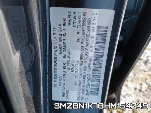3MZBN1K78HM154049 фото 2