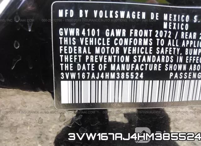 3VW167AJ4HM385524 фото 9