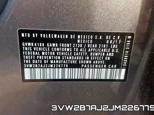 3VW2B7AJ2JM226779 фото 2