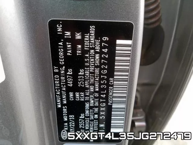 5XXGT4L35JG272479 фото 2