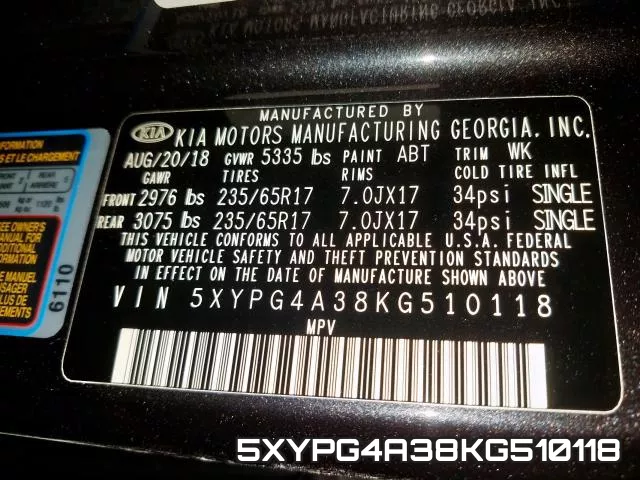 5XYPG4A38KG510118 фото 2
