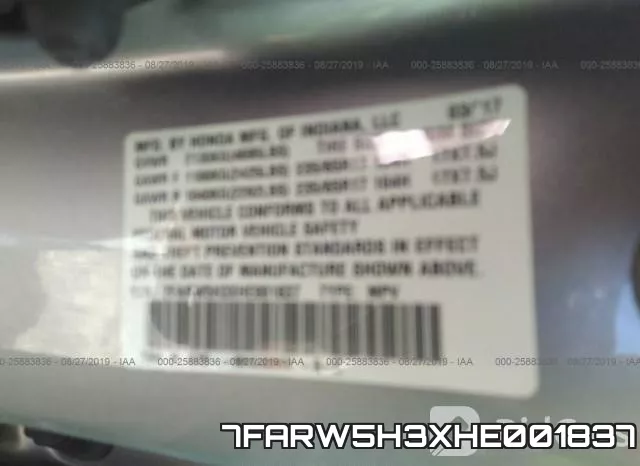 7FARW5H3XHE001837 фото 10