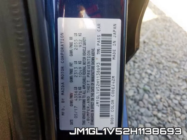 JM1GL1V52H1138693 фото 2