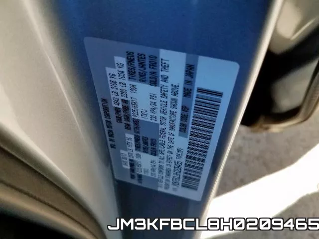 JM3KFBCL8H0209465 фото 2