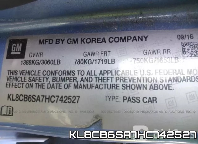 KL8CB6SA7HC742527 фото 10