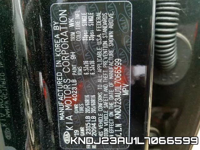 KNDJ23AU1L7066599 фото 2