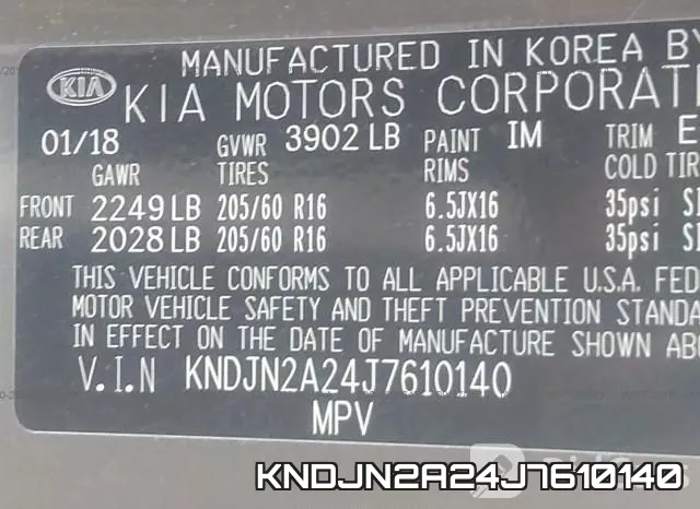 KNDJN2A24J7610140 фото 10