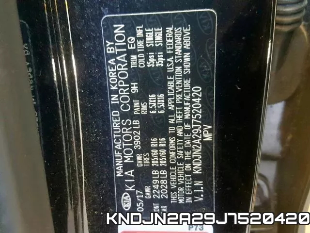KNDJN2A29J7520420 фото 2