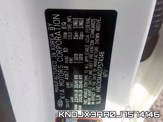 KNDJX3AA0J7574146 фото 2
