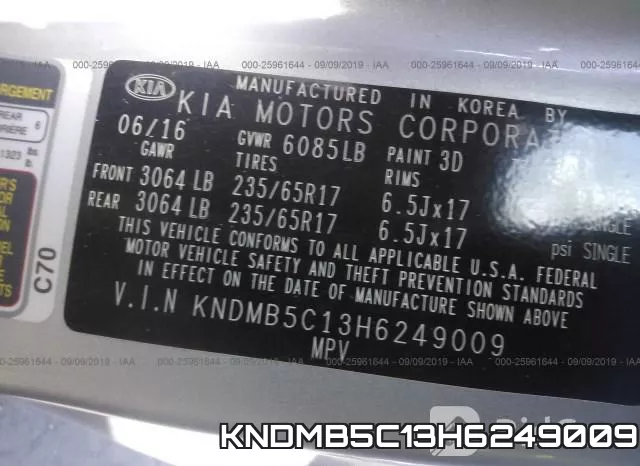 KNDMB5C13H6249009 фото 10