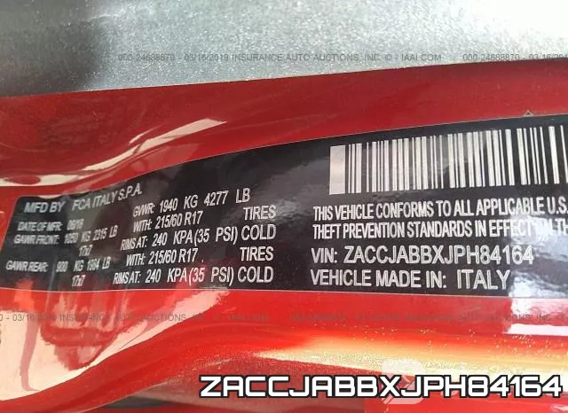 ZACCJABBXJPH84164 фото 9