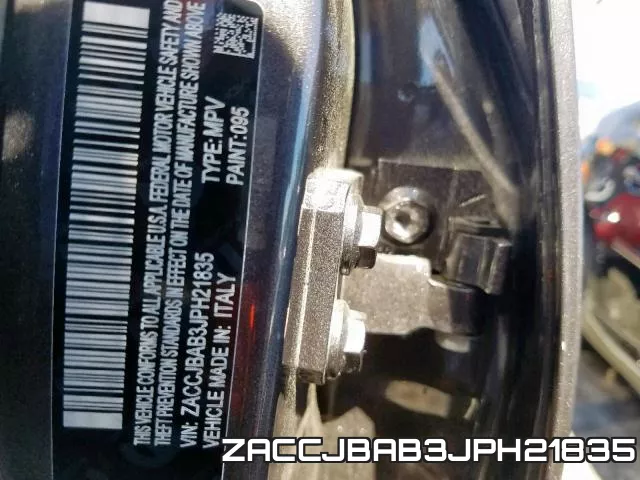 ZACCJBAB3JPH21835 фото 2