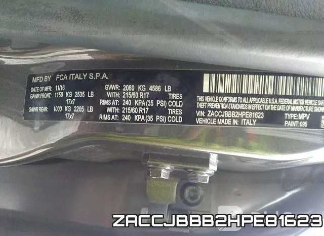 ZACCJBBB2HPE81623 фото 9
