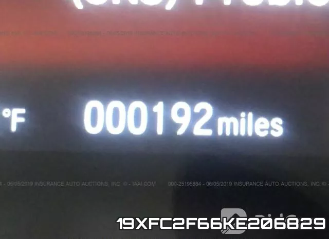 19XFC2F66KE206829 фото 7