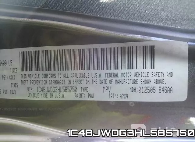 1C4BJWDG3HL585750 фото 10