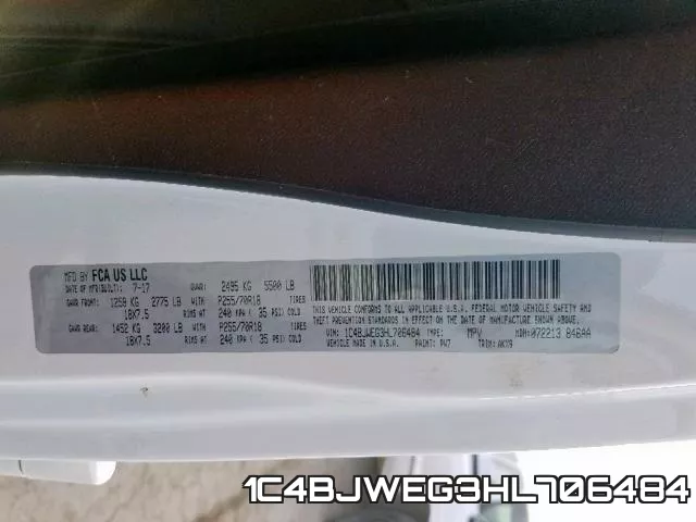 1C4BJWEG3HL706484 фото 2