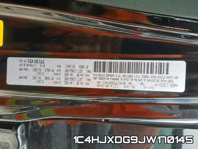 1C4HJXDG9JW170145 фото 2