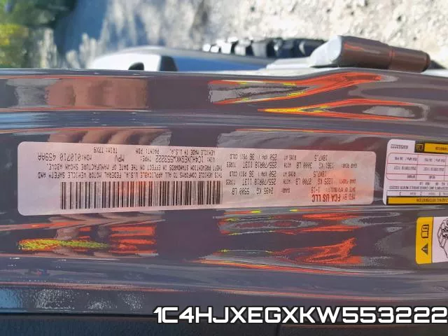 1C4HJXEGXKW553222 фото 2