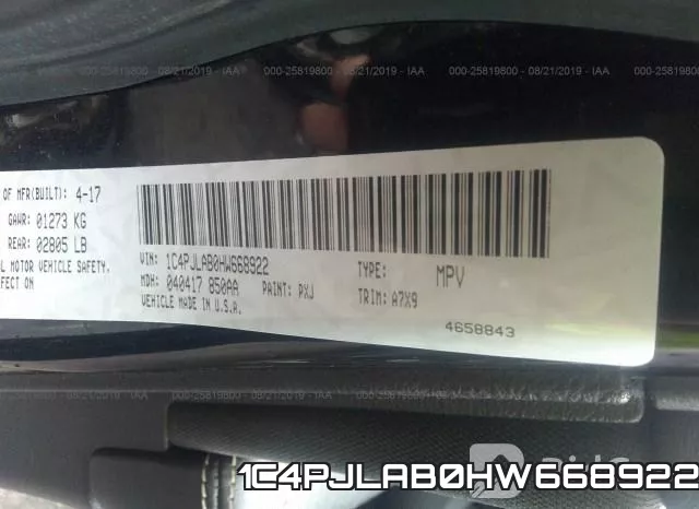1C4PJLAB0HW668922 фото 10