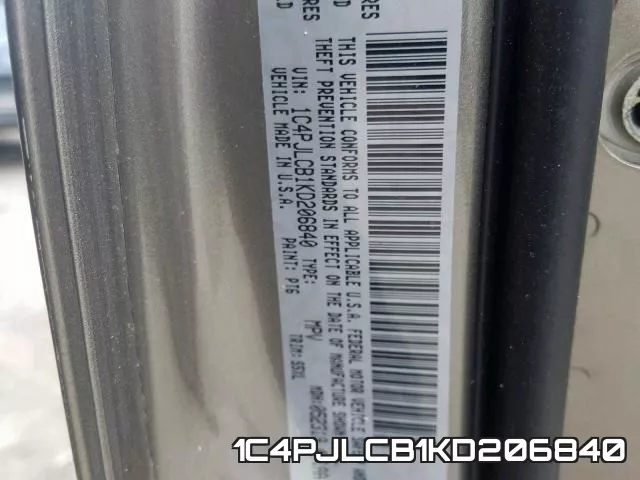 1C4PJLCB1KD206840 фото 2