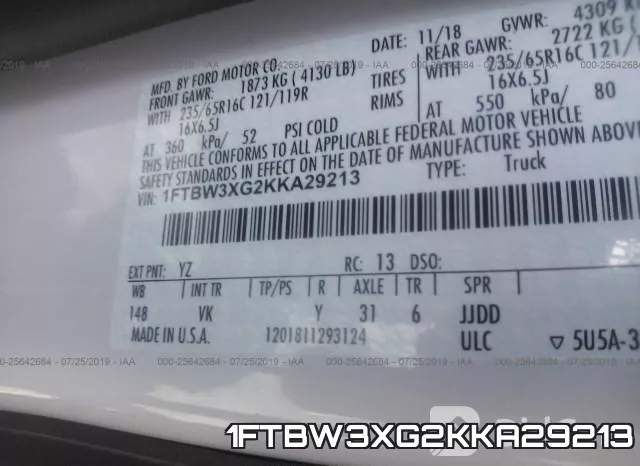 1FTBW3XG2KKA29213 фото 10