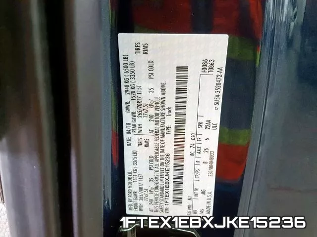 1FTEX1EBXJKE15236 фото 2
