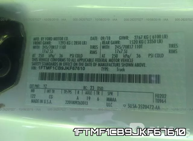 1FTMF1CB9JKF67610 фото 10