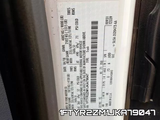 1FTYR2ZM1JKA79047 фото 2