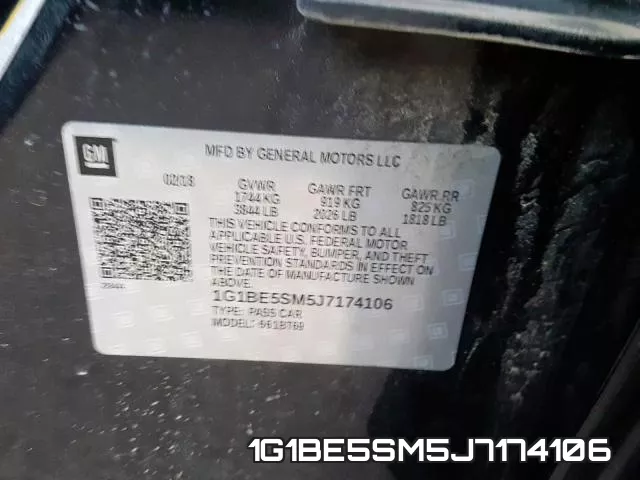 1G1BE5SM5J7174106 фото 2