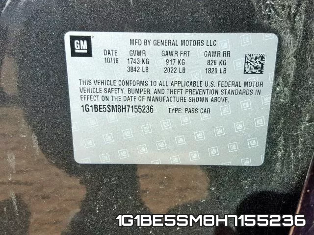 1G1BE5SM8H7155236 фото 2