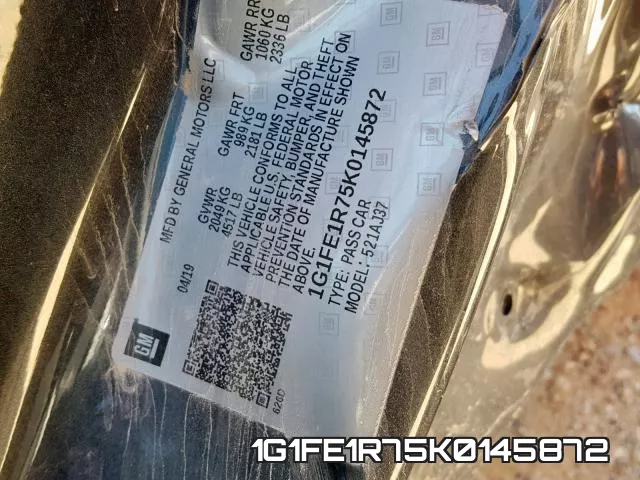 1G1FE1R75K0145872 фото 2