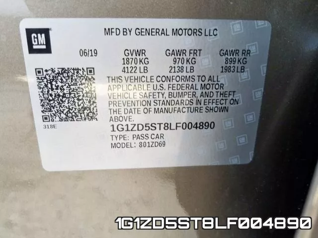 1G1ZD5ST8LF004890 фото 2