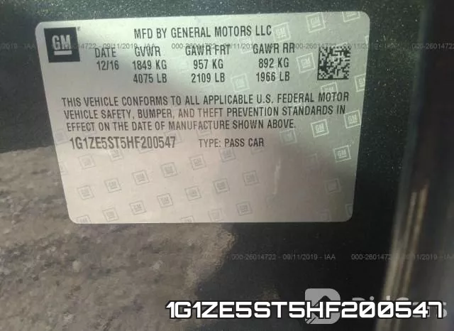 1G1ZE5ST5HF200547 фото 10