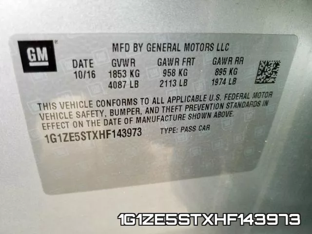 1G1ZE5STXHF143973 фото 2