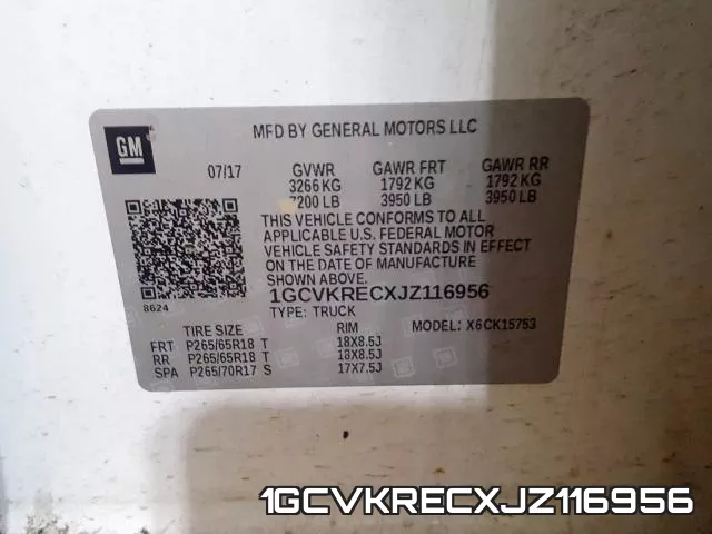 1GCVKRECXJZ116956 фото 2
