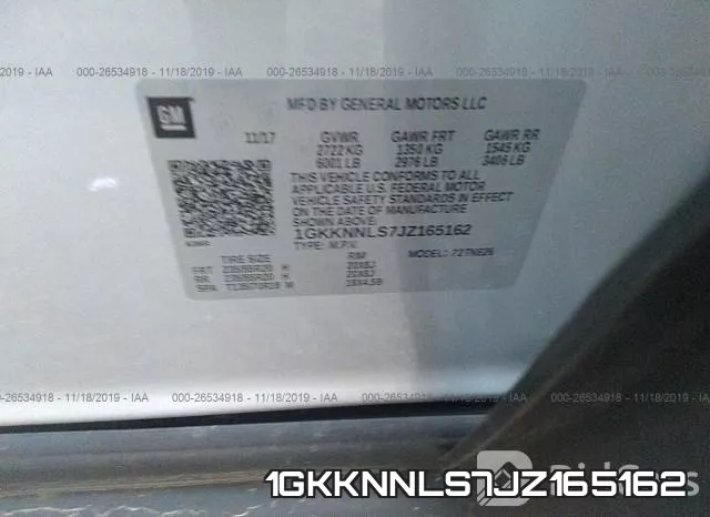 1GKKNNLS7JZ165162 фото 10