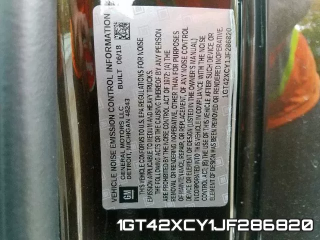 1GT42XCY1JF286820 фото 2