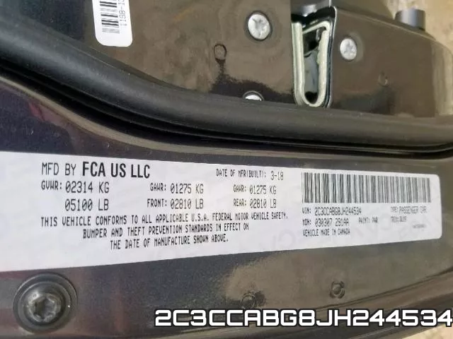 2C3CCABG8JH244534 фото 2