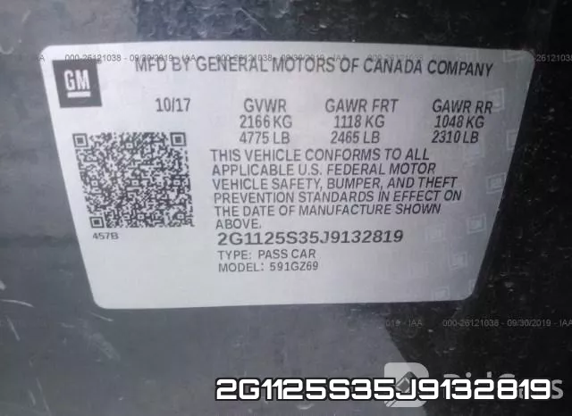 2G1125S35J9132819 фото 10